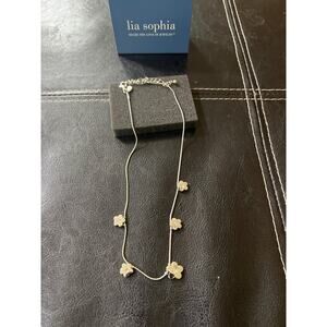 Lia Sophia - Wallflower Cut Crystal Necklace